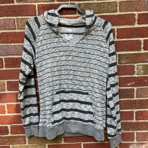 Volcom Women's Stripped Pullover with Hood